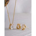 Yhpup-Collier-pendentif-goutte-d-eau-en-acier-inoxydable-d-licat-brillant-cubique-contre-indiqu-boucles