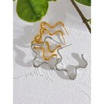 Yhpup-43mm-Minimalist-Stainless-Steel-Star-Big-Huggie-Earrings-Gold-Silver-Color-Prevent-Allergy-Charm-Jewelry