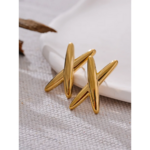 Yhpup-Boucles-d-Oreilles-Minimalistes-en-Acier-Inoxydable-pour-Femme-M-tal-Textur-Vert-Rouill-Mode