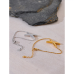 Yhpup-Ensemble-collier-et-bracelet-personnalis-pour-femme-acier-inoxydable-pendentif-lettre-X-bijoux-minimalistes-et