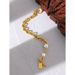 Yhpup-Bracelet-breloques-en-acier-inoxydable-bijoux-l-gants-perle-naturelle-accessoires-de-temp-rament-cadeau