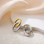 1-Par-Estilo-Simple-Oval-Acero-Inoxidable-304-Pendientes-De-Gota-5