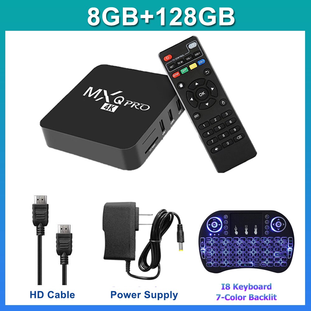 bo tier smart tv android 128 4k 8 go 2 4 go mxq pro s905l s905l