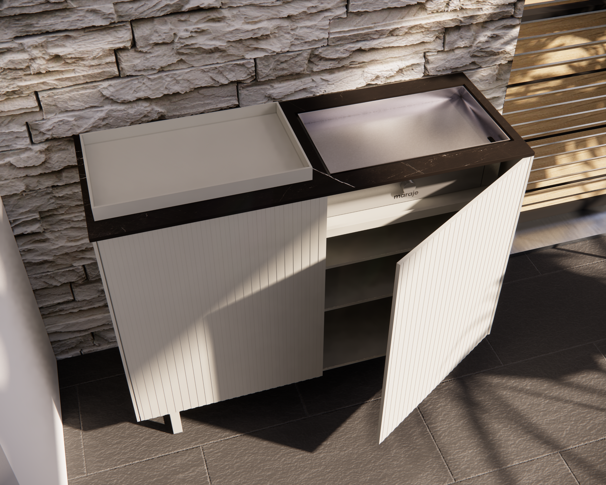 oasis citadine meuble cuisine exterieur