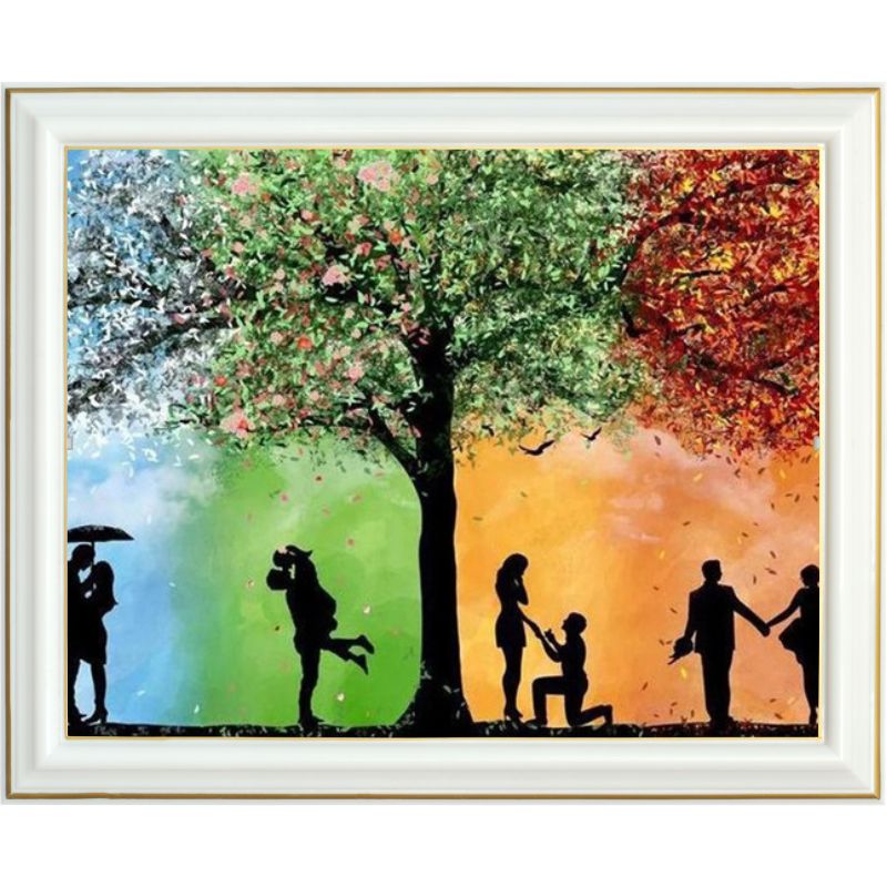 Diamond painting - Albero della vita e della famiglia - 40 x 50 cm