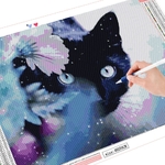 HUACAN-peinture-diamant-th-me-chat-mosa-que-broderie-compl-te-5d-image-en-strass-d