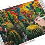 HUACAN-peinture-diamant-th-me-Cactus-broderie-5D-compl-te-carr-ou-rond-mosa-que-de