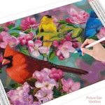 HUACAN-Kit-complet-de-broderie-d-oiseaux-et-de-fleurs-en-diamant-peinture-mosa-que-couture