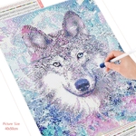 HUACAN-peinture-diamant-loup-Animal-broderie-image-de-strass-mosa-que-d-coration-couture-pour-la