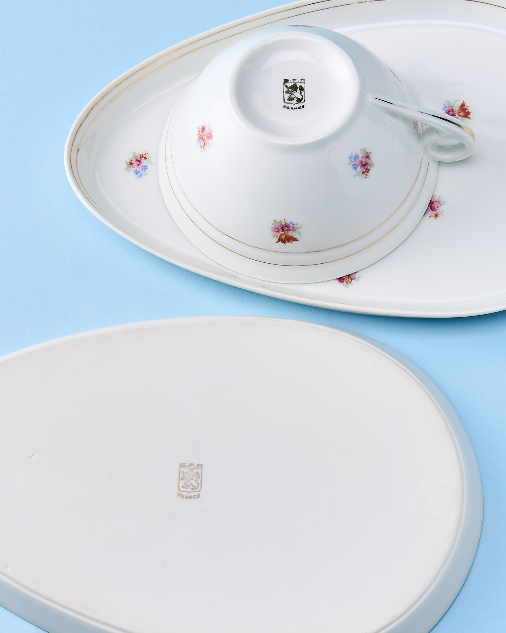 vaisselle ancienne tasses à thé en porcelaine