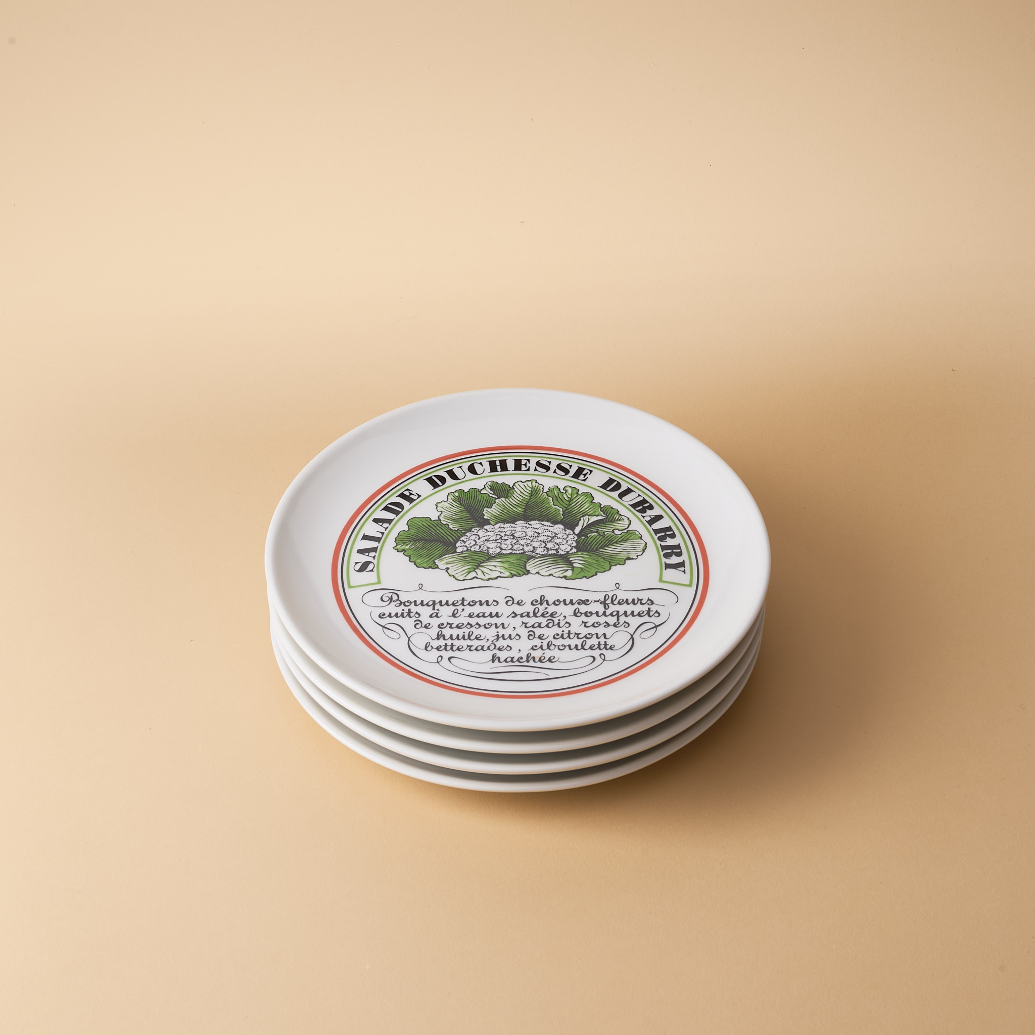 vaisselle ancienne assiettes à crudités Porcelaine de Paris