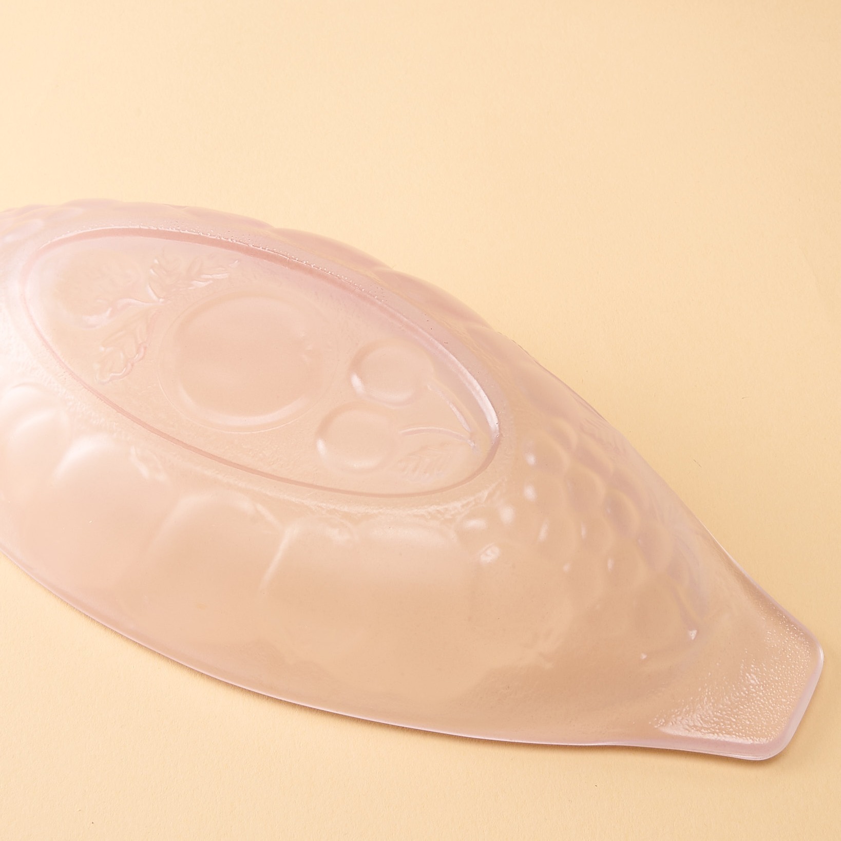 Vaisselle ancienne - Coupe à dessert en verre rose