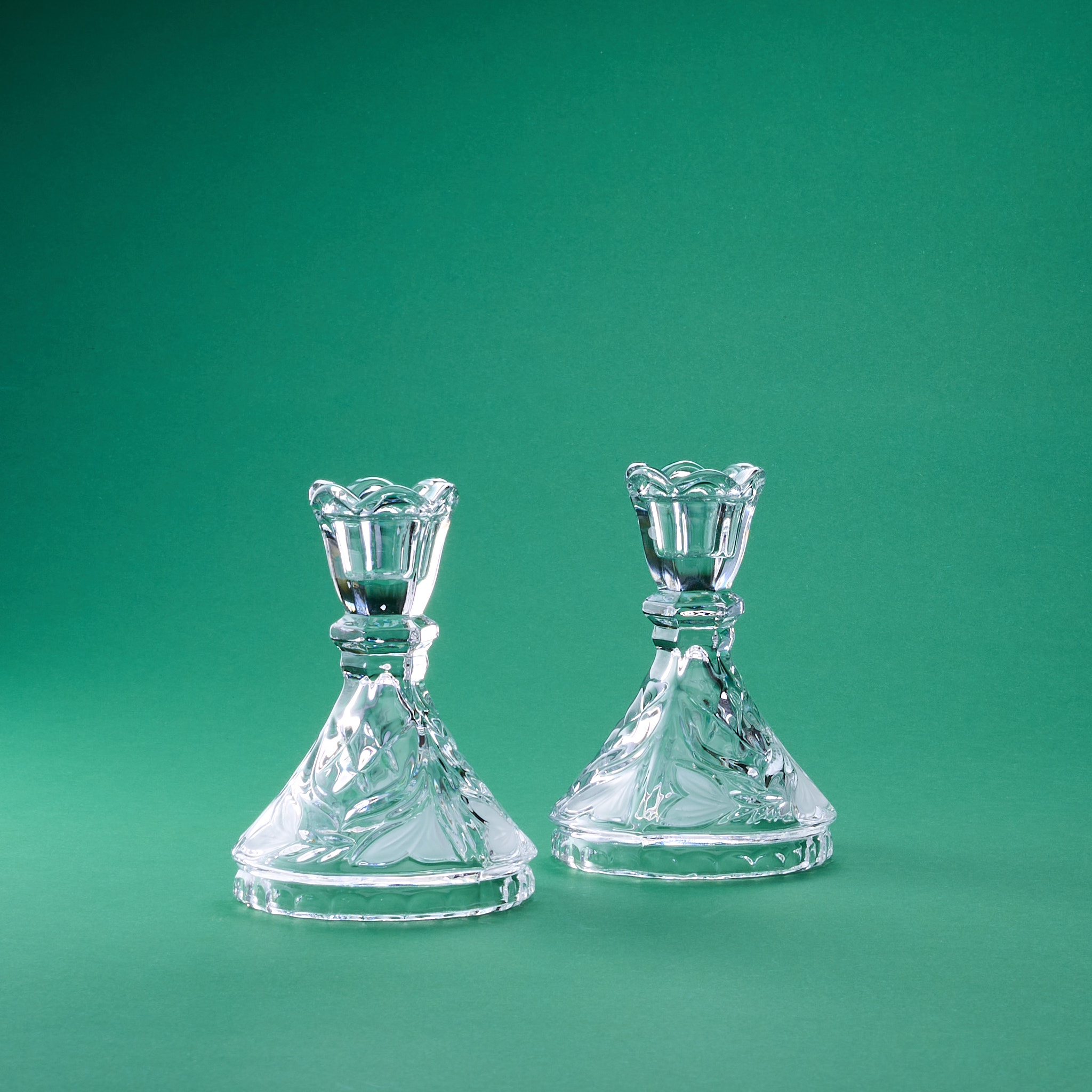 Bougeoirs en cristal de Reims - Arts de la table