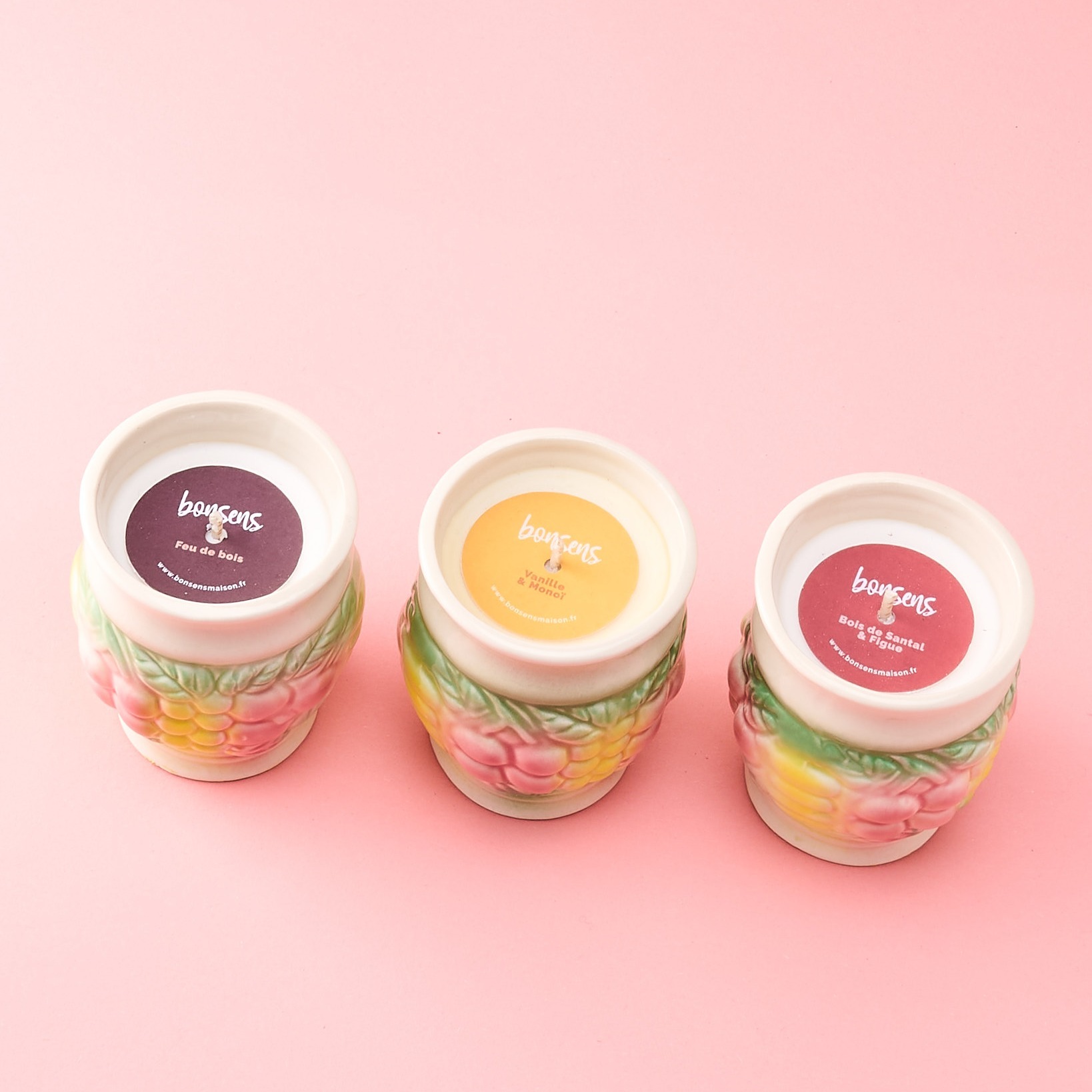 Bougie naturelle surcyclée