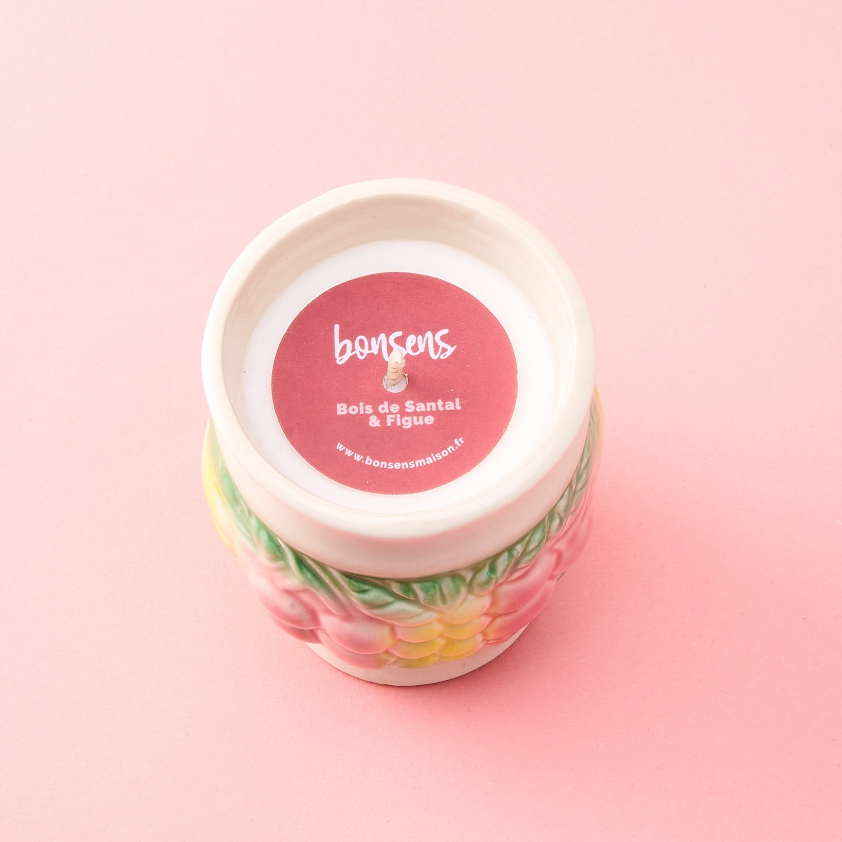 Bougie naturelle surcyclée