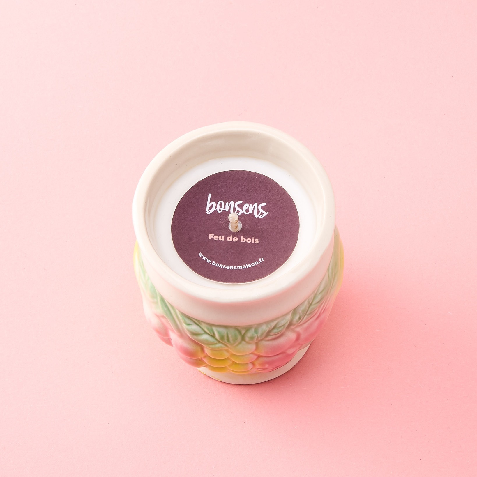 Bougie naturelle surcyclée