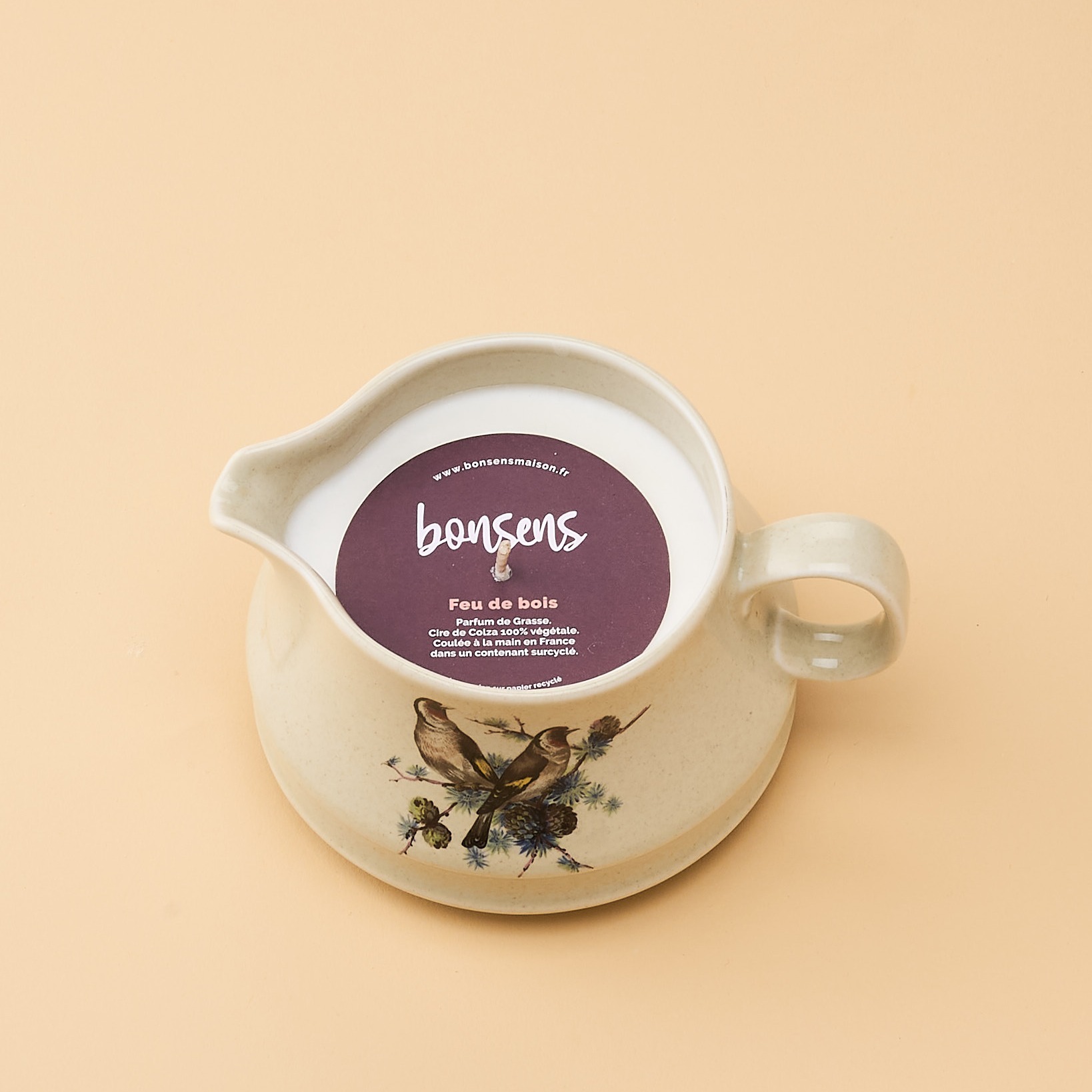 Bougie naturelle surcyclée