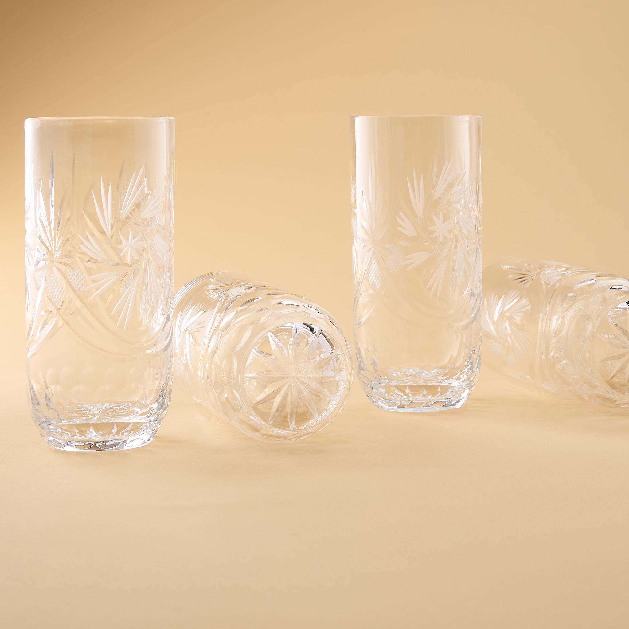vaisselle ancienne verres taillés en cristal