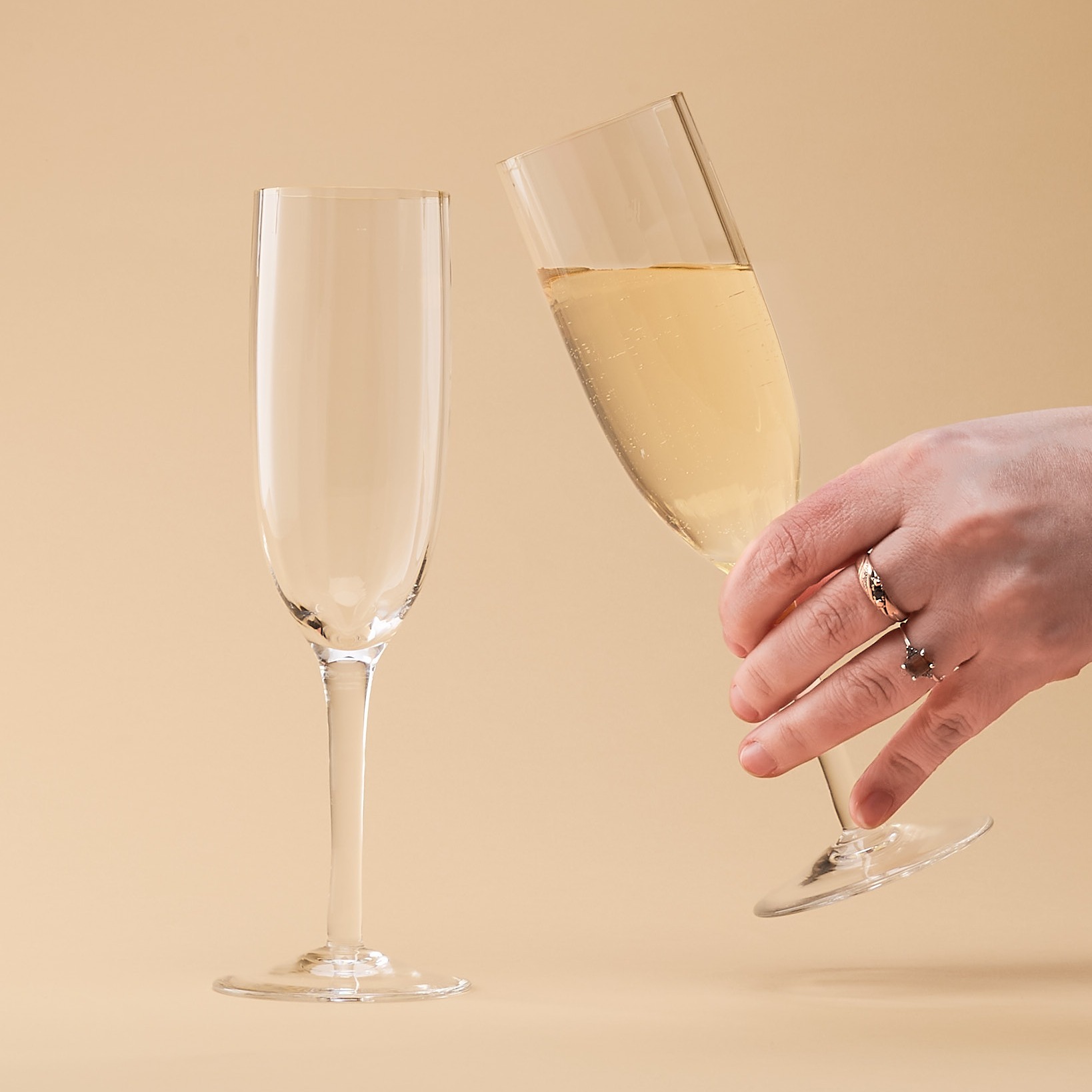 Vaisselle ancienne - Coupe à champagne en cristal