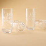 vaisselle ancienne verres taillés en cristal