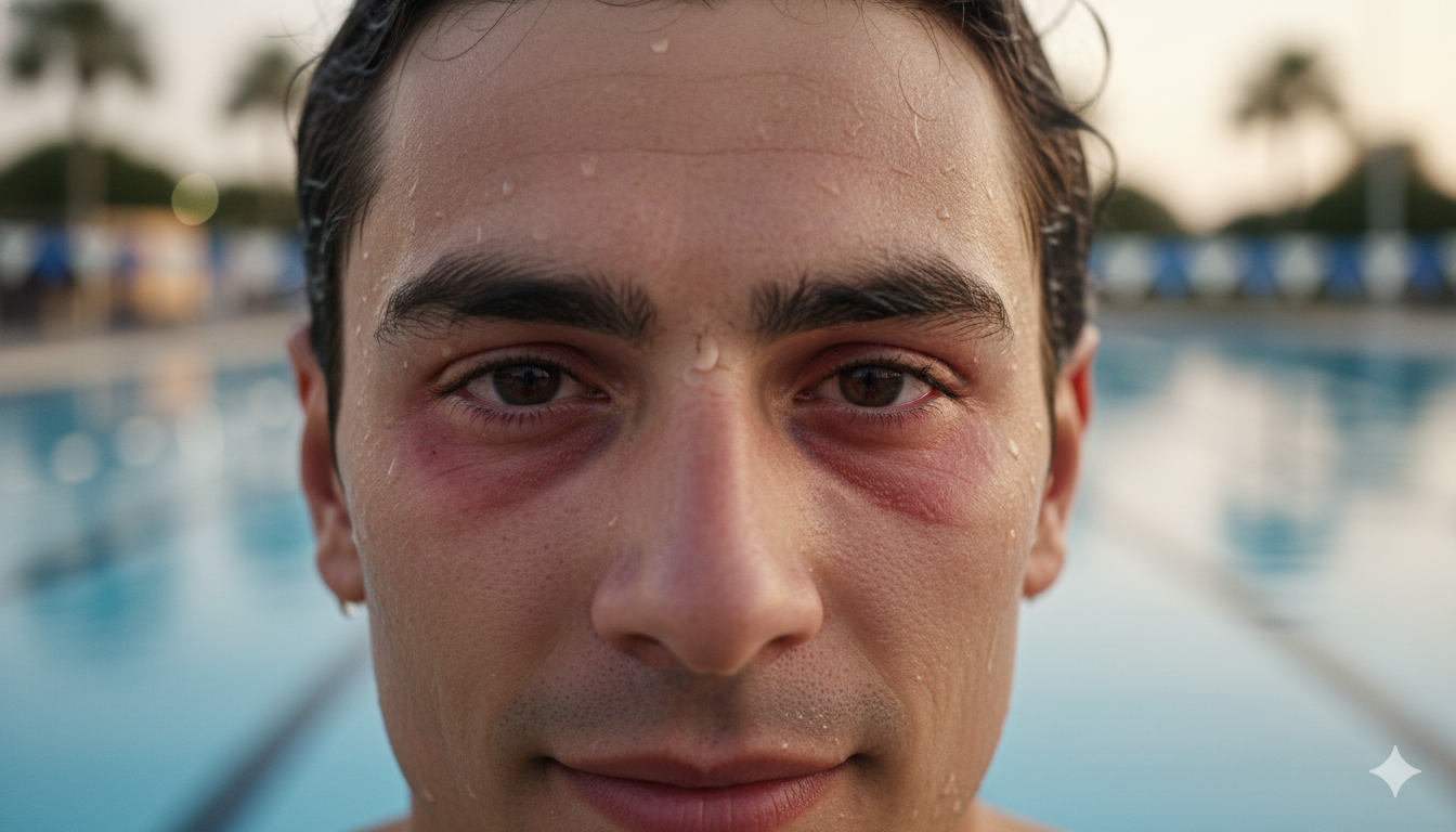 Mal aux yeux et marques rouges ? Ce n'est pas (que) le chlore, c'est vos lunettes (Guide Complet)