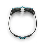 Lunettes de natation Xbase vues du dessus, courbure de la sangle et des joints