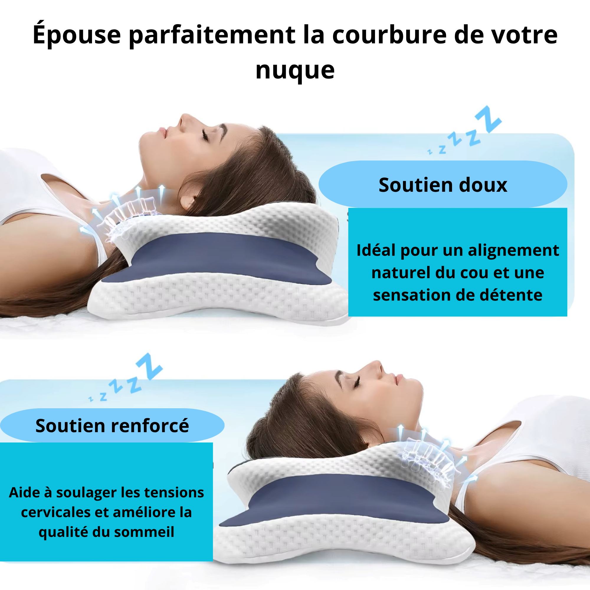 Èpouse parfaitement la de votre nuque courbure