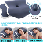 Oreiller à mémoire de forme ergonomique