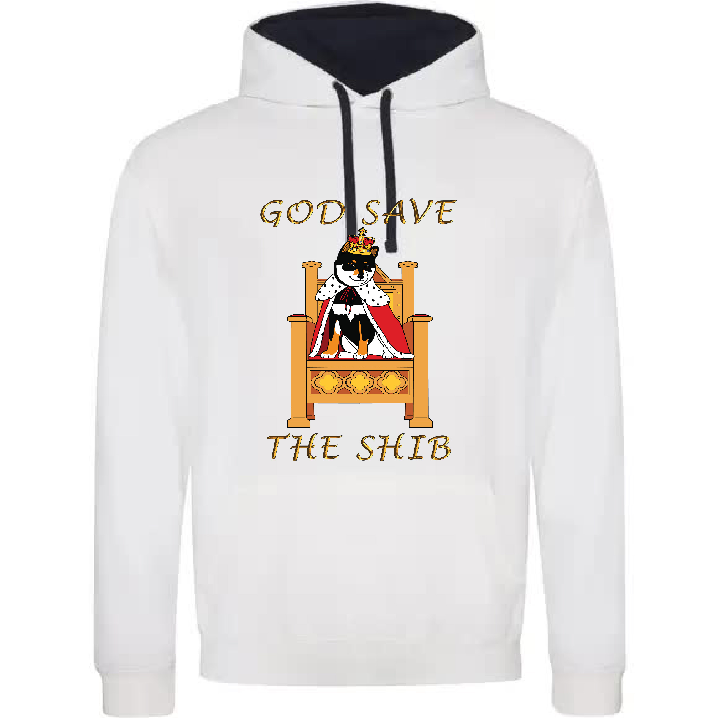 GOD SAVE THE SHIB blanc