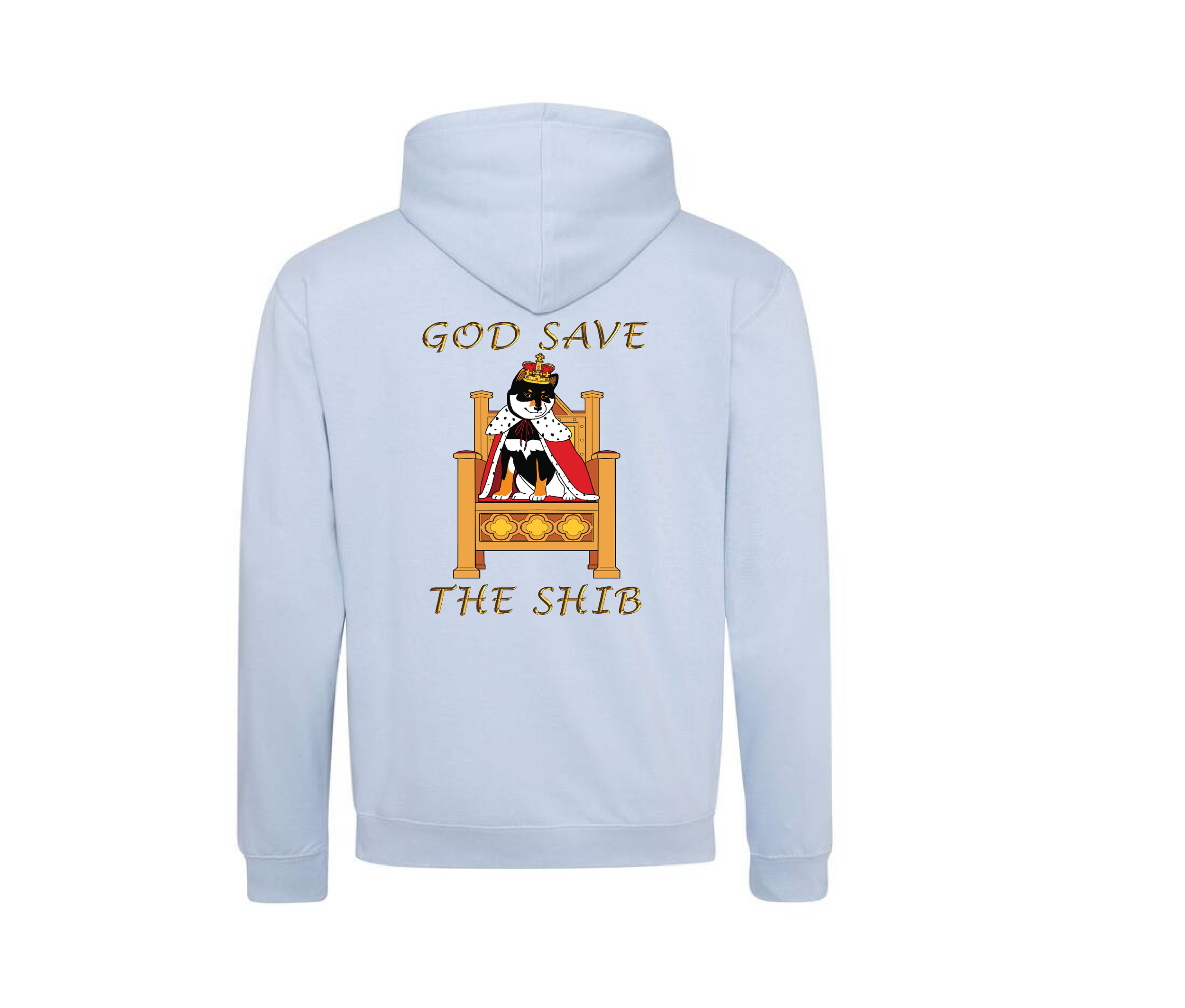 GOD SAVE THE SHIB bleu ciel