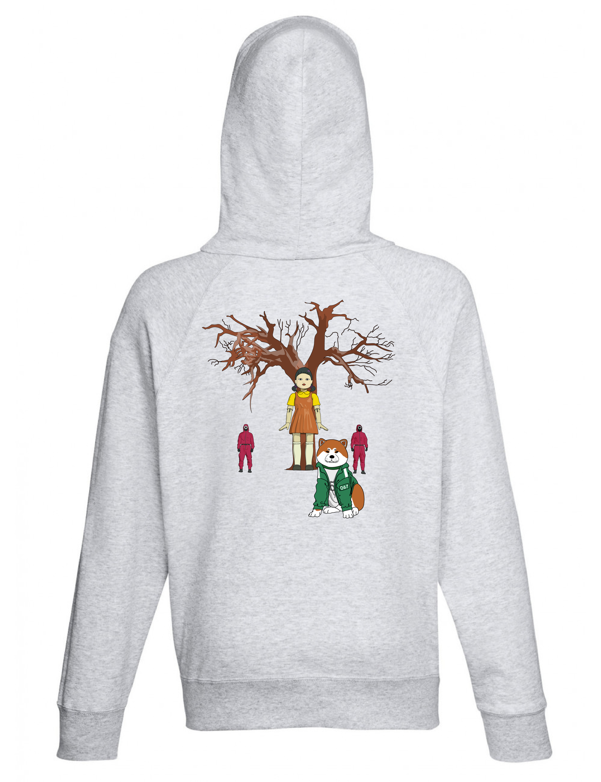 fruit-of-the-loom-sc362-sweat-avec-capuche-homme hoodie gris