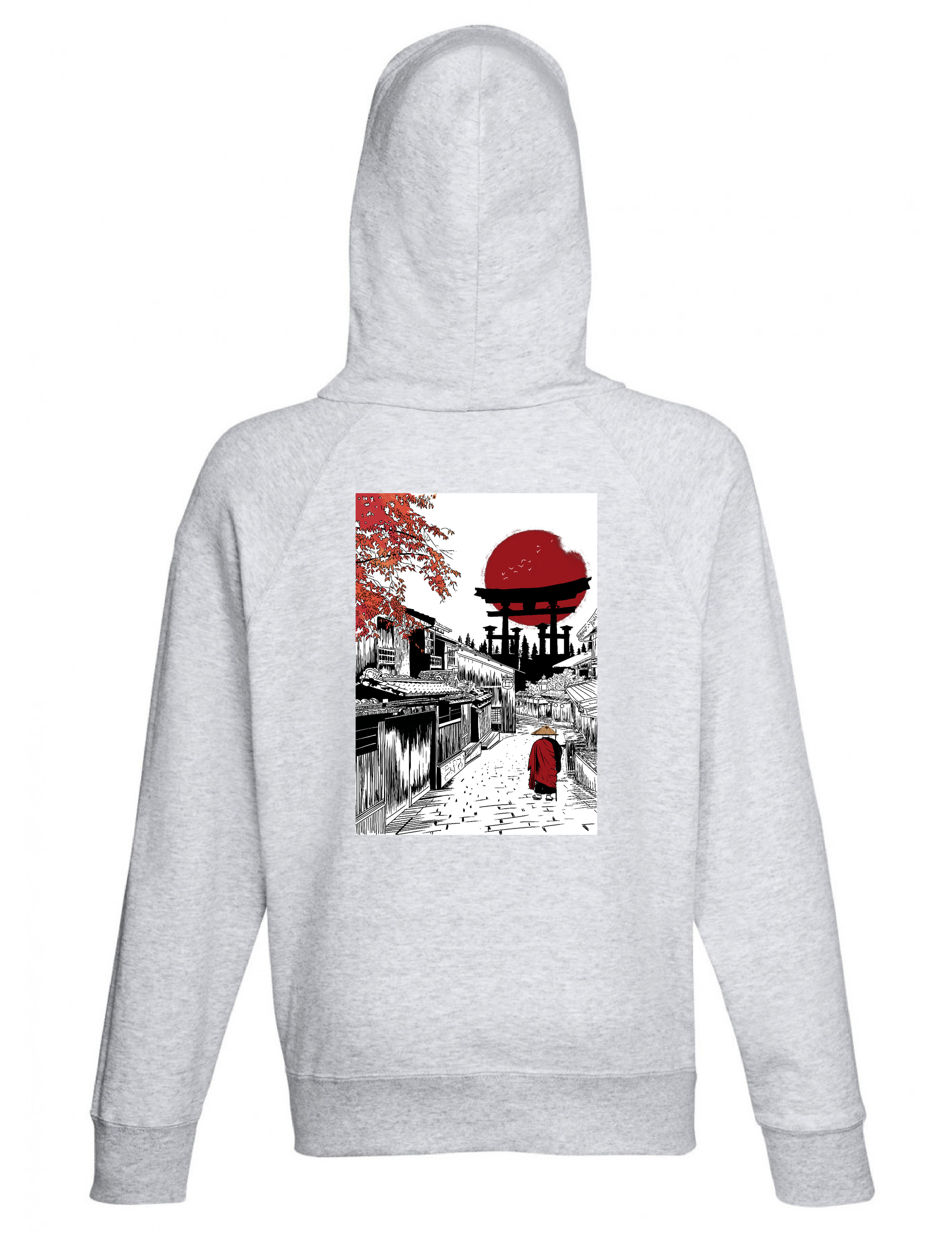 fruit-of-the-loom-sc362-sweat-avec-capuche-homme gris