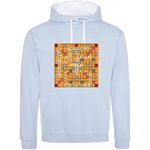 hoodies bleu scrabble