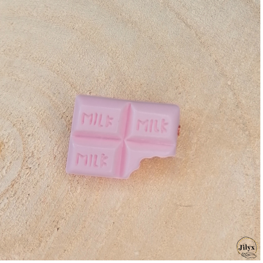 Pins tablette de chocolat mordue rose bois