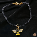 Bracelet pendentif abeille perle 1 satin (2)