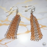 Boucles doreilles chaines marbre