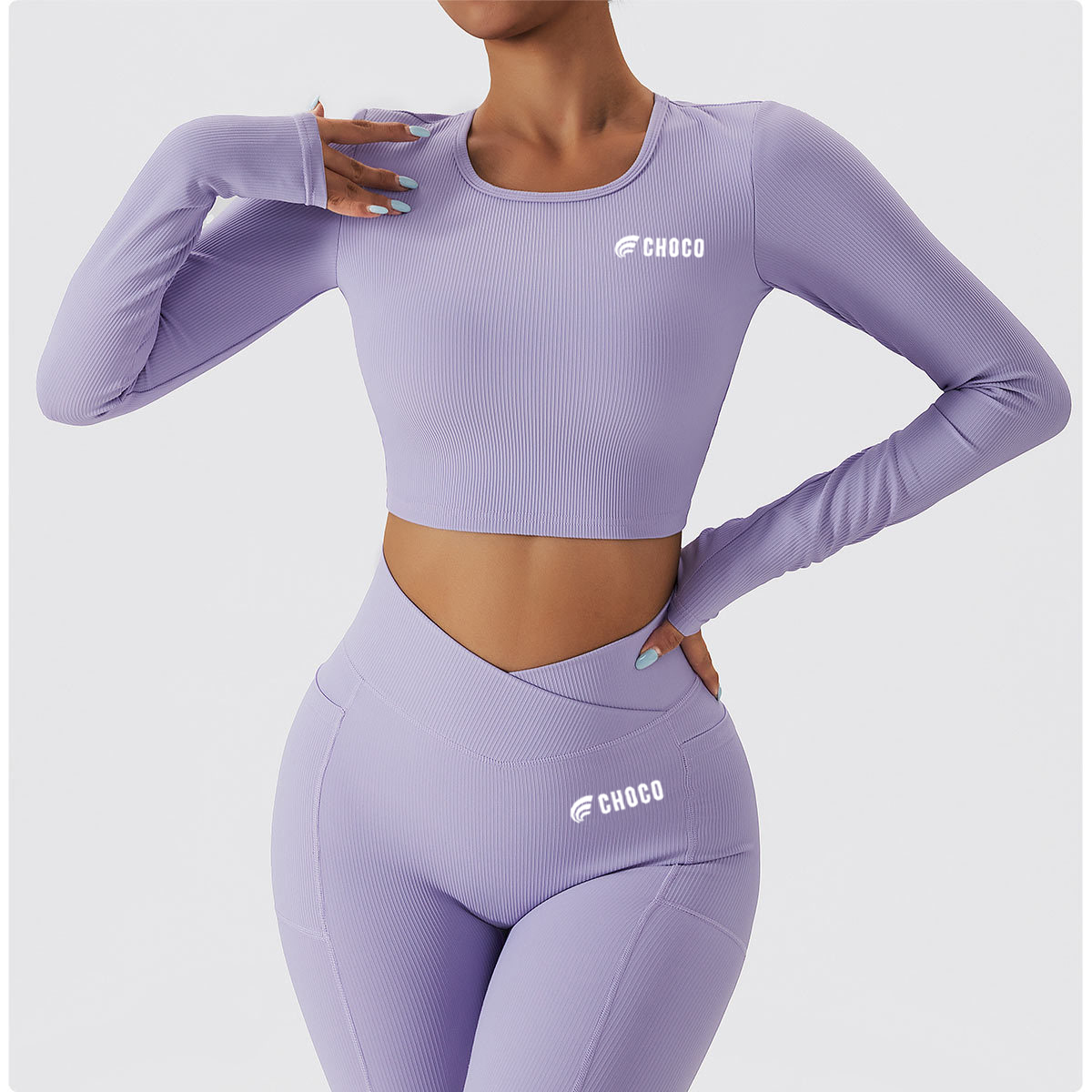 LONG SLEEVE TOP - VIOLET