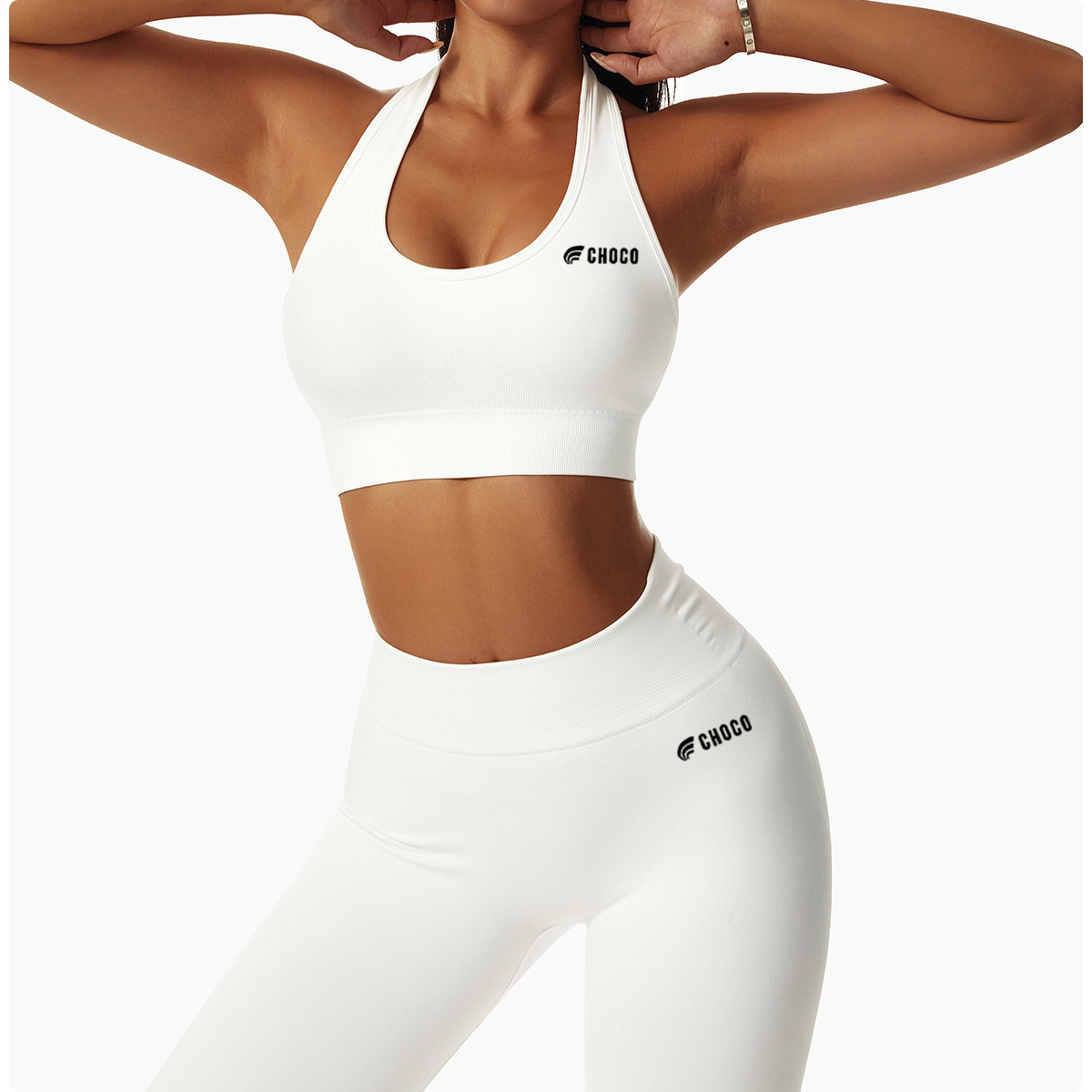 HALTER BRA - WHITE