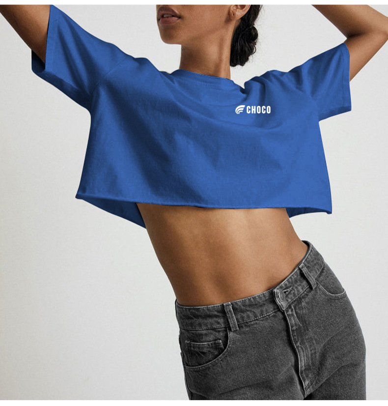 ROUND NECK T-SHIRT - BLUE
