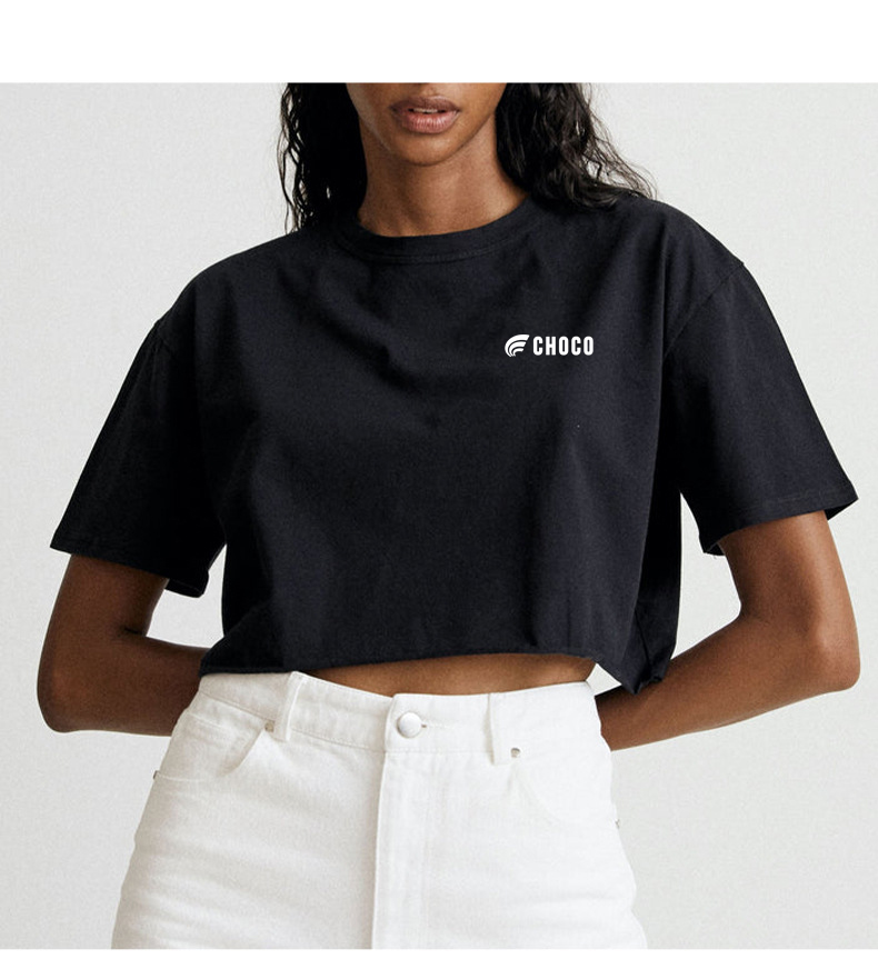 ROUND NECK T-SHIRT - BLACK