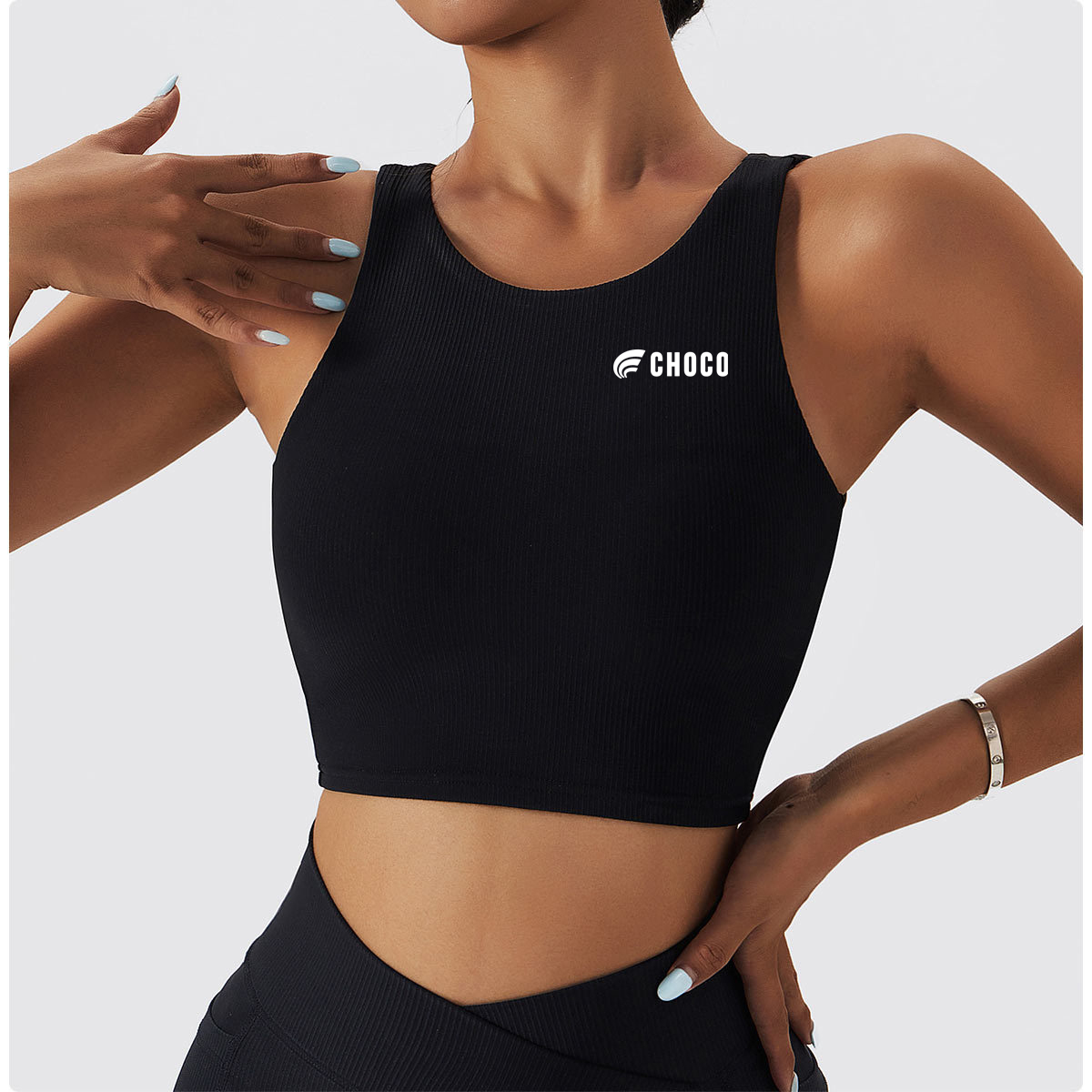 SLEEVELESS TOP - BLACK