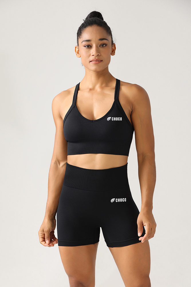 TOP and SHORTS SET - BLACK