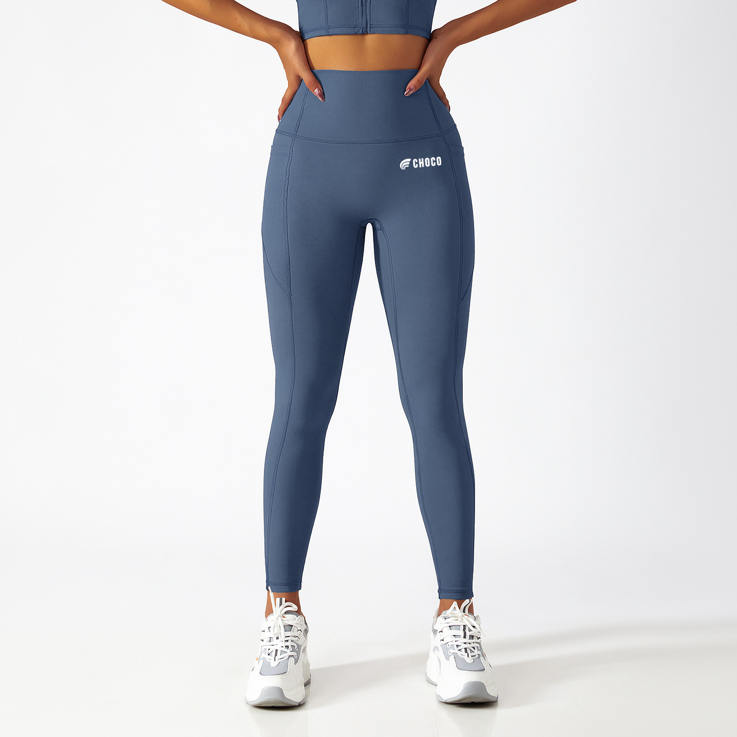 SPORTS LEGGINGS WITH POCKET - BLUE