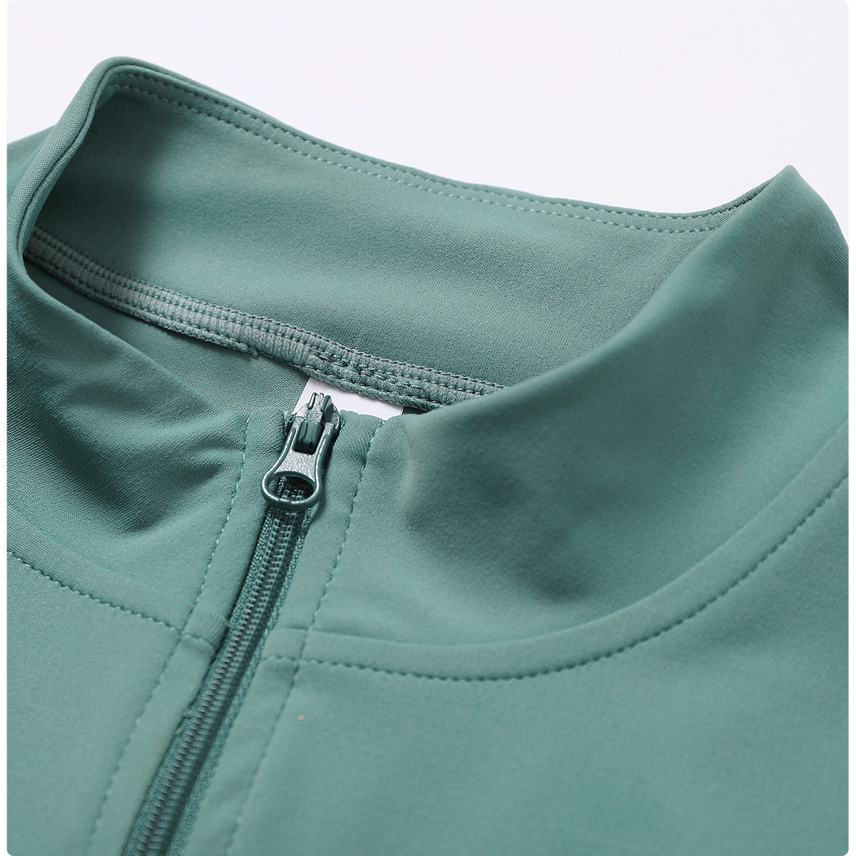 BCX8047 Long Sleeve zip up jacket  in teal 1