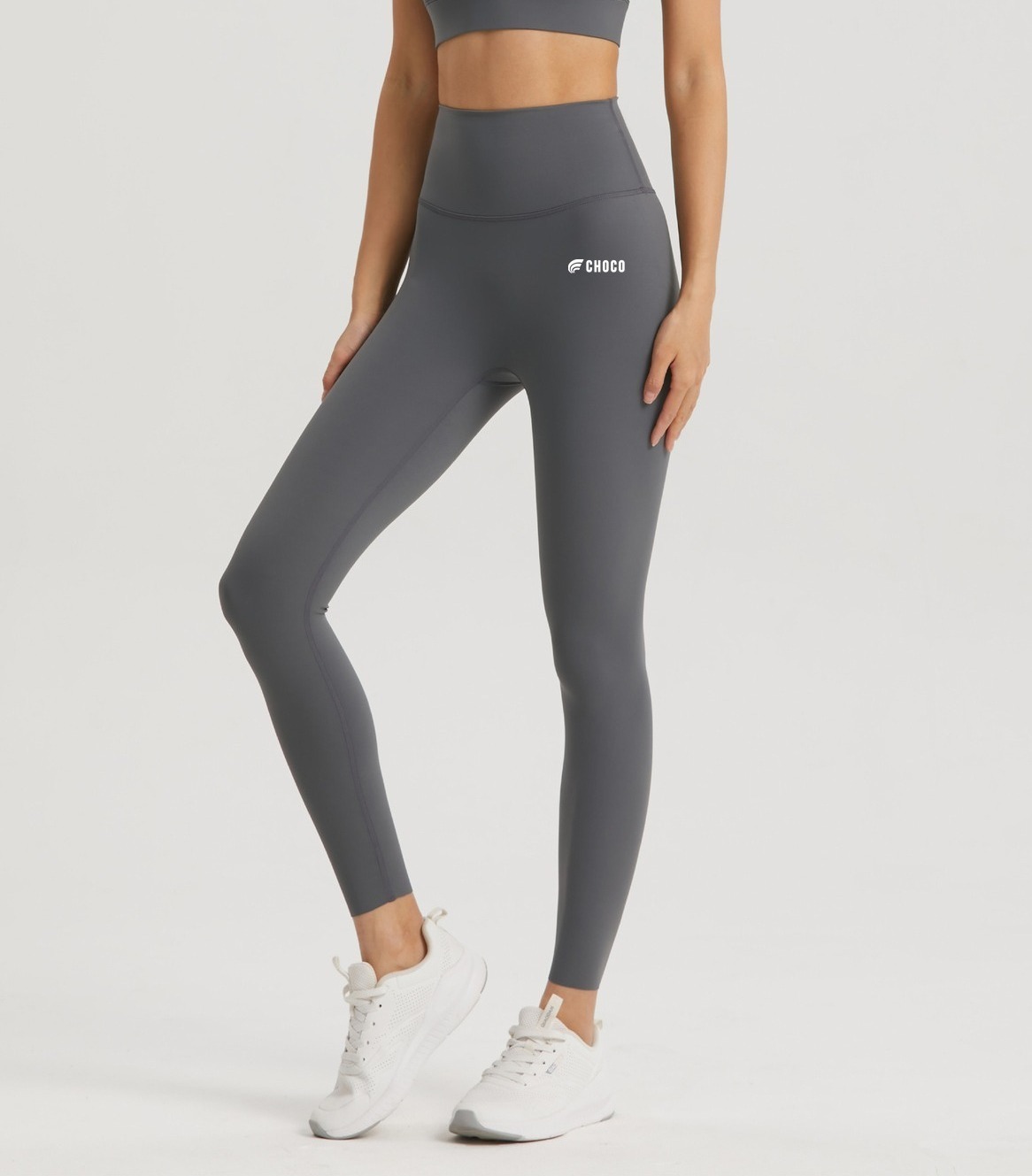 YOGA LEGGINGS - GREY - WOMEN/LEGGINGS - abichoco