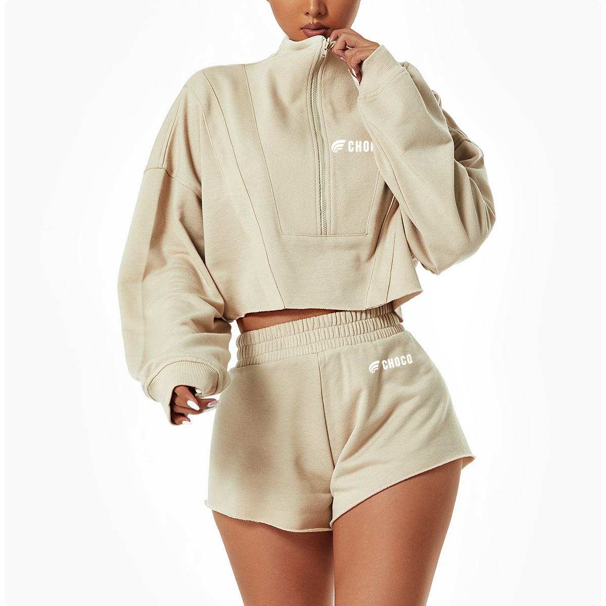 BCX6462 3-4 womens Sweatshirt Khaki avant1