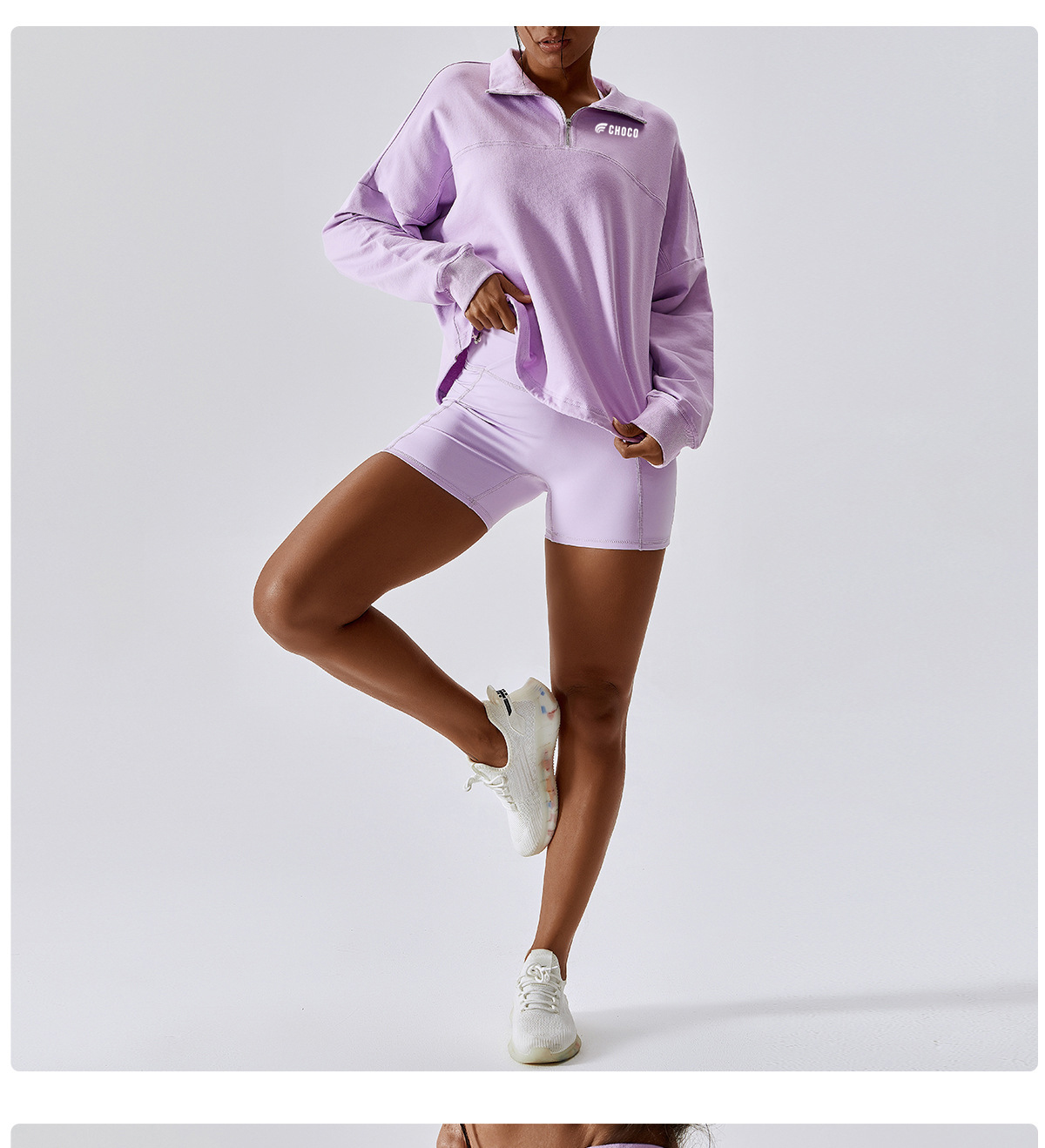 BCX8001 1-4 womens Sweatshirt violet avant3