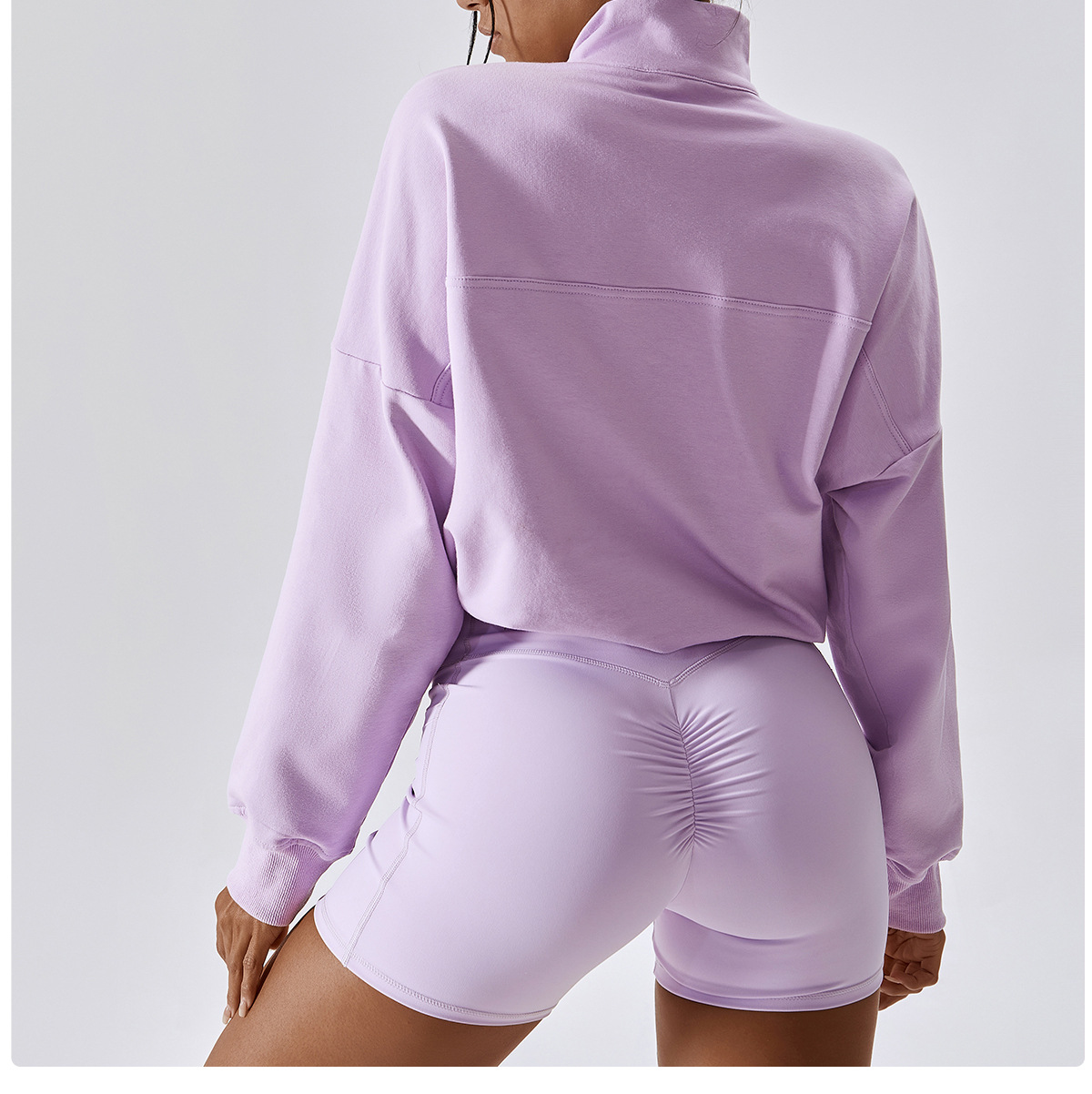 BCX8001 1-4 womens Sweatshirt violet dos1