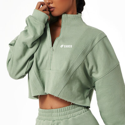BCX6462 3-4 women's Sweatshirt green avant2