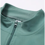 BCX8047 Long Sleeve zip up jacket  in teal 1